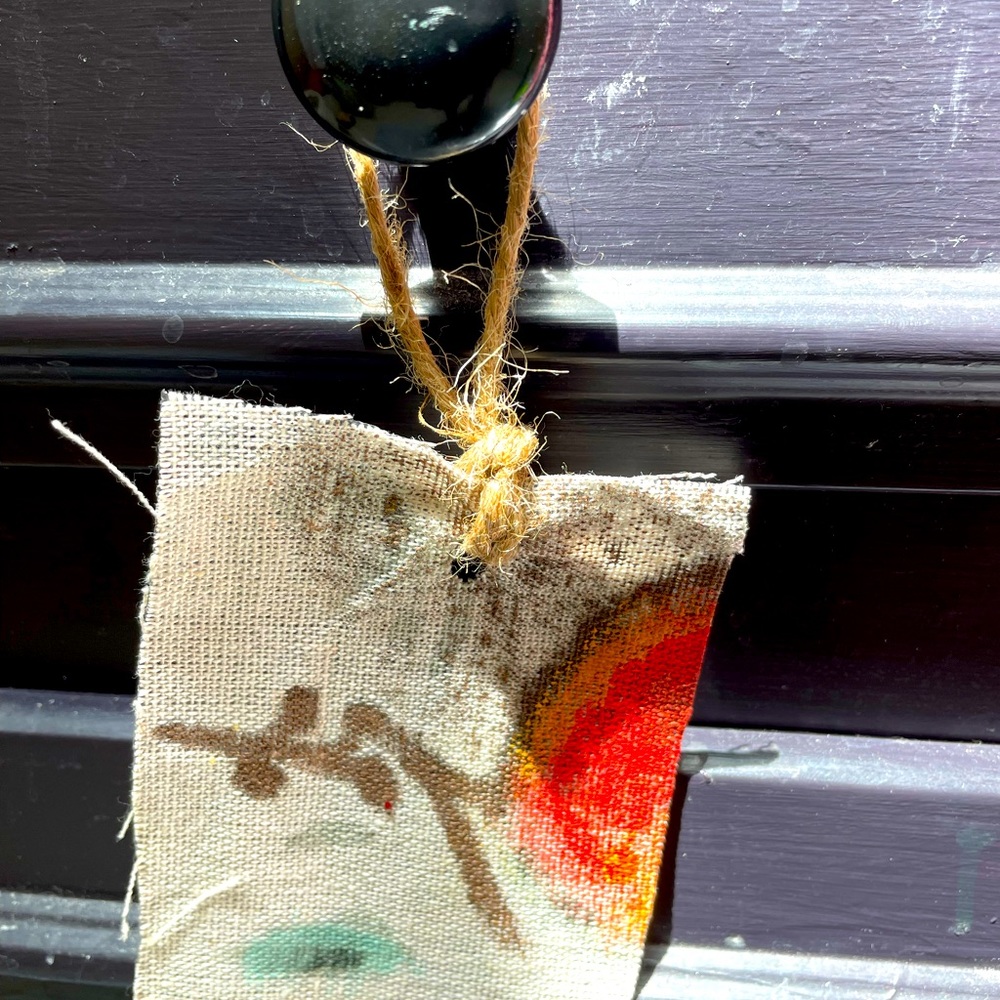 NEW Hand painted Twine Door Hanging (Size Medium)